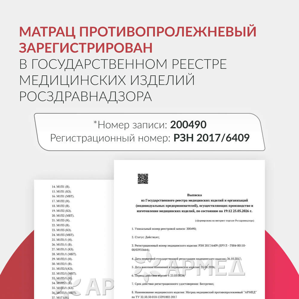 Матрац противопролежневый Армед М4С1 (Н) 