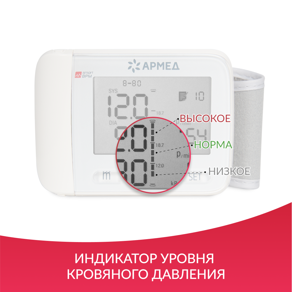 Тонометр Армед YE8600A <span>Манжета на запястье</span>