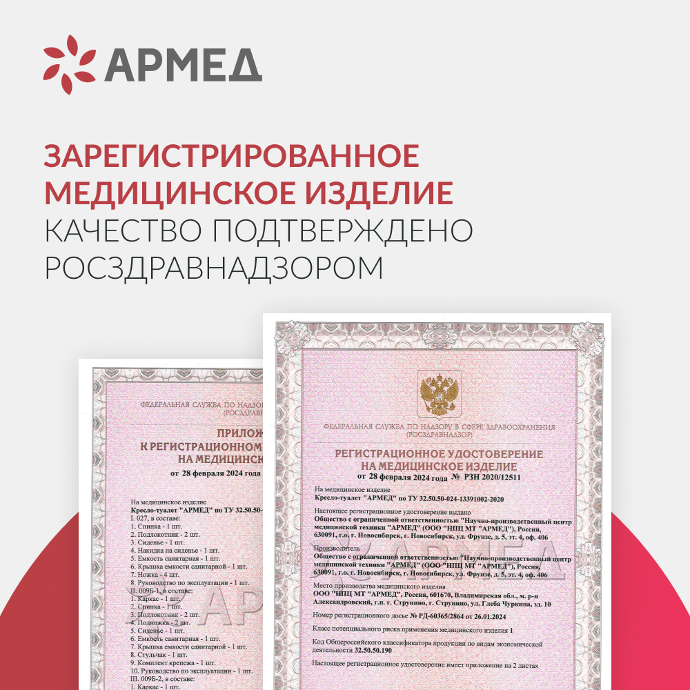 Кресло инвалидное Армед 027 