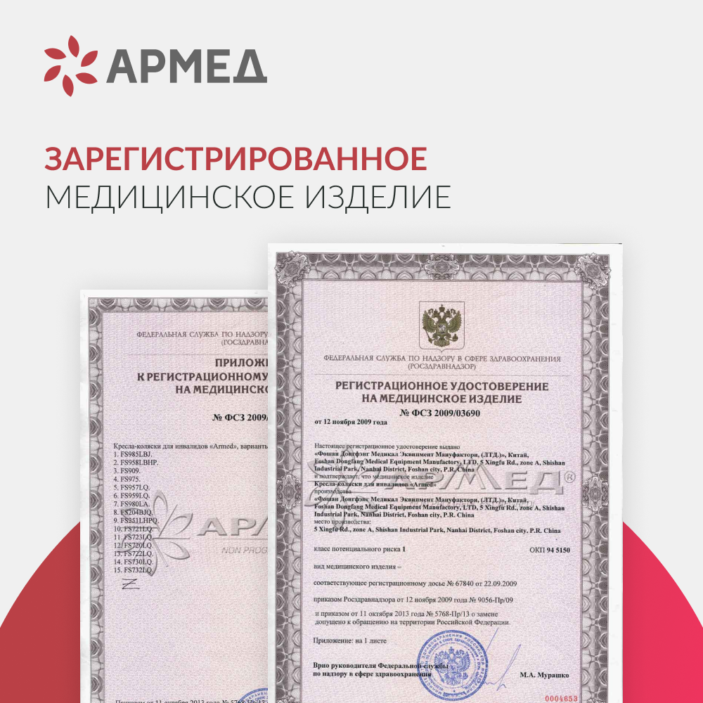 Кресло-коляска для инвалидов Армед FS204BJQ 