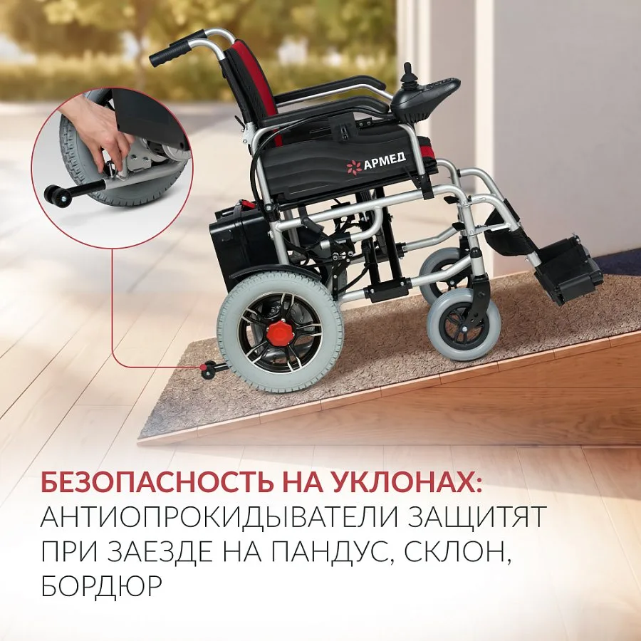 Кресло-коляска для инвалидов Армед JRWD1002 — фото 9