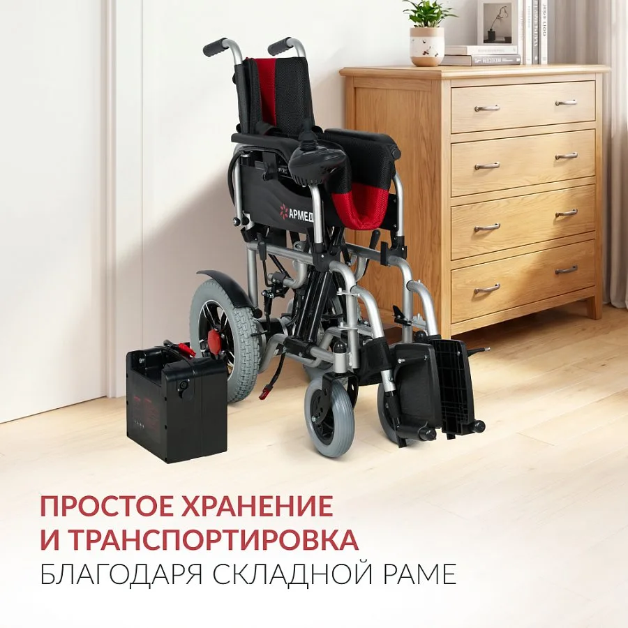Кресло-коляска для инвалидов Армед JRWD1002 — фото 10