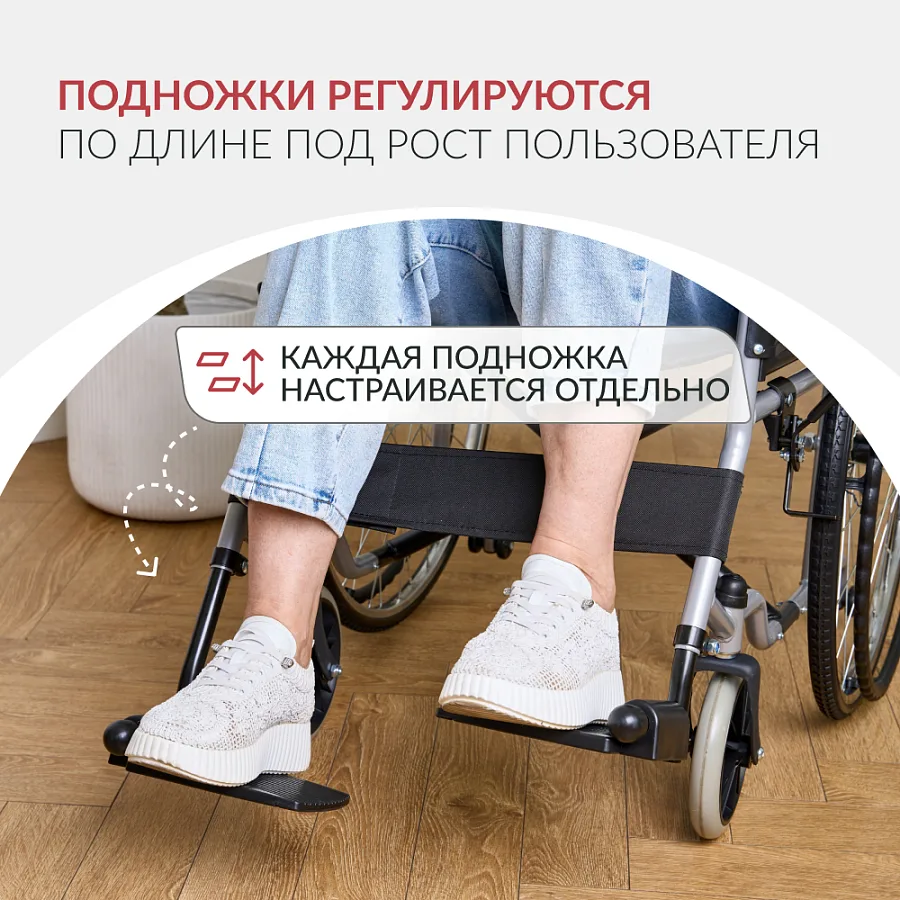 Кресло-коляска для инвалидов Армед H007 — фото 7